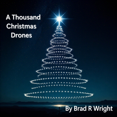 A Thousand Christmas Drones - Single cover art by Brad R Wright